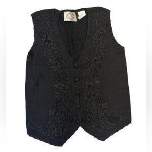 Erika Sleeveless Woven Cardigan